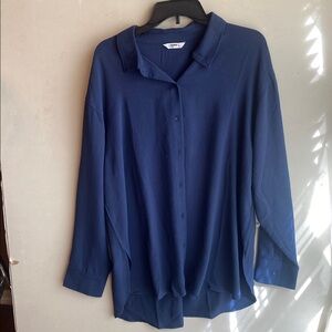 Ci Sono Navy Blue Blouse